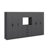 Minar Kale190 6 Kapaklı 4 Çekmeceli Tv Modüllü Dolap Antrasit thumbnail 4