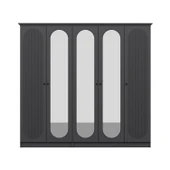 Minar Kale 190 5 Kapak 3A 2Ç Dolap Antrasit - Mebran Defne Ayna Antr thumbnail 6