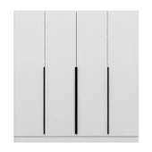 Minar Kale Plus190 4 Mebran Kapaklı 2Ç Dolap Beyaz Mebran thumbnail 6