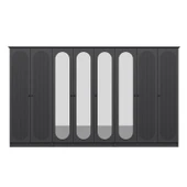 Minar Kale 190 8 Kapak 4A 4Ç Dolap Antrasit - Mebran Defne Ayna Antr thumbnail 6