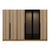 Minar Kale Plus190 6 Kapaklı 2Ç Dolap Dore Plus Dore Füme Cam thumbnail 6