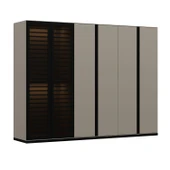 Minar Star 6 Kapaklı Mbrn Dolap Soft- Kumtası Siyah thumbnail 5