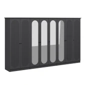 Minar Kale 190 8 Kapak 4A 4Ç Dolap Antrasit - Mebran Defne Ayna Antr thumbnail 5