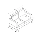 Minar Elina 2'Li Koltuk - Siyah Ayak Pixel610 thumbnail 3