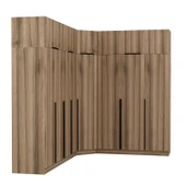 Minar Kaleplus190 8 Kapaklı 4 Çekmeceli Köşe Dolap Dore Dore Plus + Yüklük thumbnail 4