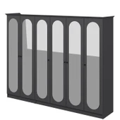 Minar Kale 190 6 Kapak 6A 2Ç Dolap Antrasit - Mebran Defne Ayna Antr thumbnail 7