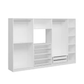 Minar Kale190 5 Kapaklı 2 Çekmeceli Tv Modüllü Dolap Beyaz thumbnail 4