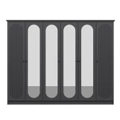 Minar Kale 190 6 Kapak 4A 2Ç Dolap Antrasit - Mebran Defne Ayna Antr thumbnail 6