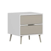 Minar Elina Ayaklı Komodin Beyaz-Kumtaşı thumbnail 6