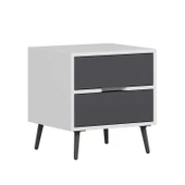 Minar Elina Ayaklı Komodin Beyaz-Antr thumbnail 4