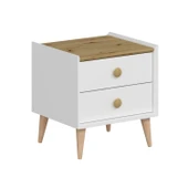 Minar Mitra Komodin 2C-Düz Beyaz-Artisan thumbnail 4