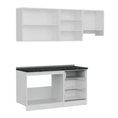 Minar 210 Cm Mutfak Dolabı Beyaz 210-B4 thumbnail 7