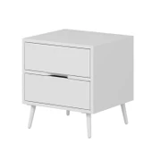 Minar Elina Ayaklı Komodin Beyaz-Beyaz thumbnail 5