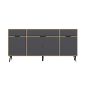 Minar Elina Ayaklı Konsol Aynalı Dore-Antrasıt thumbnail 5