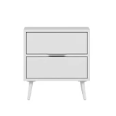 Minar Elina Ayaklı Komodin Beyaz-Beyaz thumbnail 6