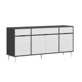 Minar Elina Ayaklı Konsol Aynalı Antrasıt-Beyaz thumbnail 5