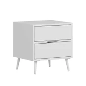 Minar Elina Ayaklı Komodin Beyaz-Beyaz thumbnail 4