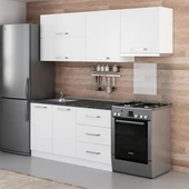 Minar 210 Cm Mutfak Dolabı Beyaz 210-B4 thumbnail 3