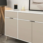 Minar Elina Ayaklı Konsol Beyaz-Kumtaşı thumbnail 3