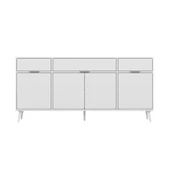 Minar Elina Ayaklı Konsol Aynalı Beyaz-Beyaz thumbnail 5