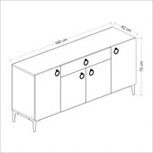 Minar Moon Konsol-Dore Ceviz thumbnail 8