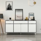 Minar Elina Ayaklı Konsol Antr-Beyaz thumbnail 2