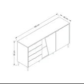 Minar Yelena Konsol-Beyaz-Siyah-Kumtaşı thumbnail 8