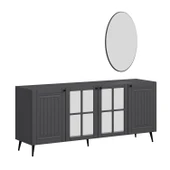 Minar Kale Aynalı Konsol İlkbahar - Antrasit Aynalı Antrasit thumbnail 5