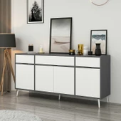 Minar Elina Ayaklı Konsol Antr-Beyaz thumbnail 1