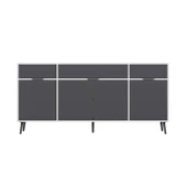 Minar Elina Ayaklı Konsol Aynalı Beyaz-Antrasıt thumbnail 5