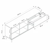 Minar Star Konsol Mbrn Cam Kpk 2K2C Soft - Kumtası Siyah thumbnail 8