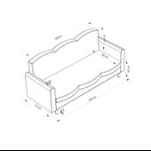 Minar Lotus 3'Lü Koltuk - Coco08 thumbnail 5