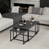 Minar Levada 3Lü Zigonlu Sehpa-Antrasit thumbnail 2