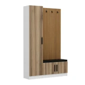 Minar Kale Dekor Panel 1 Kpk 1 Bölme Raf Port + Ayakkabılık Minderli Byz Dore thumbnail 4