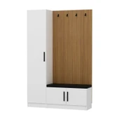 Minar Kale Dekor Panel 1 Kpk 1 Bölme Raf Port + Ayakkabılık Minderli Byz Byz - 6