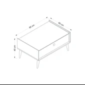 Minar Mitra Orta Sehpa-Beyaz-Artisan thumbnail 8