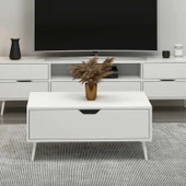 Minar Elina Ayaklı Orta Sehpa- Beyaz-Beyaz thumbnail 4