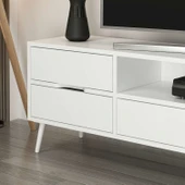 Minar Elina Ayaklı Tv Ünitesi Beyaz-Beyaz thumbnail 3