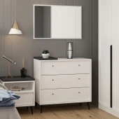 Minar Lara Şifonyer 3C - Beyaz thumbnail 1