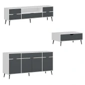 Minar Elina Set1 Beyaz-Antrasıt thumbnail 4