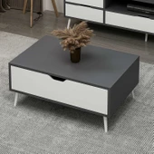 Minar Elina Ayaklı Orta Sehpa- Antr-Beyaz thumbnail 2