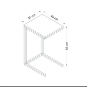 Minar Davin Yan Sehpa Dore (Siyah Ayaklı) thumbnail 7