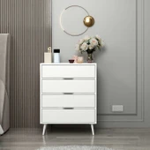 Minar Elina Ayaklı Şifonyer Beyaz-Beyaz thumbnail 2