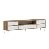 Minar Elina Ayaklı Tv Ünitesi Dore-Beyaz thumbnail 5