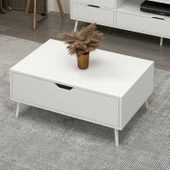 Minar Elina Ayaklı Orta Sehpa- Beyaz-Beyaz thumbnail 2