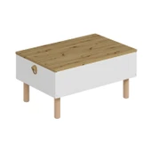 Minar Lotus Orta Sehpa-Beyaz-Artisan thumbnail 5