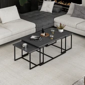 Minar Levada 3Lü Zigonlu Sehpa-Antrasit thumbnail 4