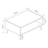 Minar Elina Ayaklı Orta Sehpa- Beyaz-Beyaz thumbnail 8