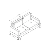 Minar Elina 3'Lü Koltuk - Kumtaşı Ayak Pixel005 thumbnail 6