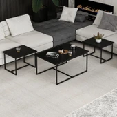 Minar Levada 3Lü Zigonlu Sehpa-Siyah thumbnail 3